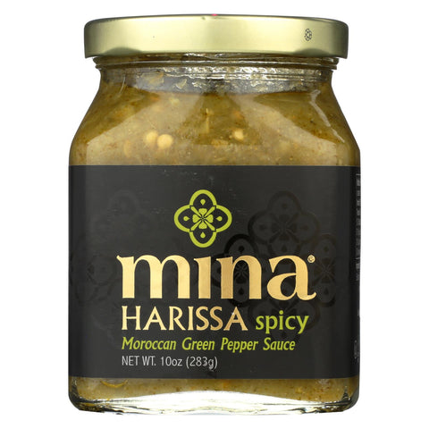 Mina's Spicy Green Harissa Sauce  - Case Of 12 - 10 Oz