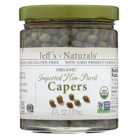 Jeff's Natural Jeff's Natural Imported Non Pareil Capers - Capers - Case Of 6 - 6 Oz.