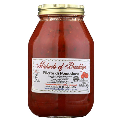 Michael's Of Brooklyn Filetto Di Pomodoro Sauce  - Case Of 6 - 32 Oz