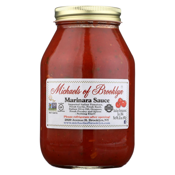 Michael's Of Brooklyn Marinara Sauce  - Case Of 6 - 32 Oz