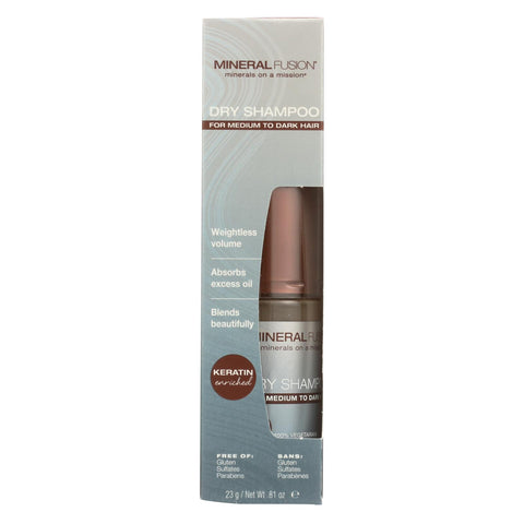 Mineral Fusion - Dry Shampoo - Medium To Dark Hair - 0.81 Oz.