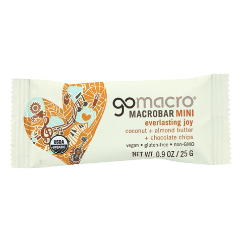 Gomacro Coconut & Almond Butter & Chocolate Chips Macrobar Minis  - Case Of 24 - .9 Oz