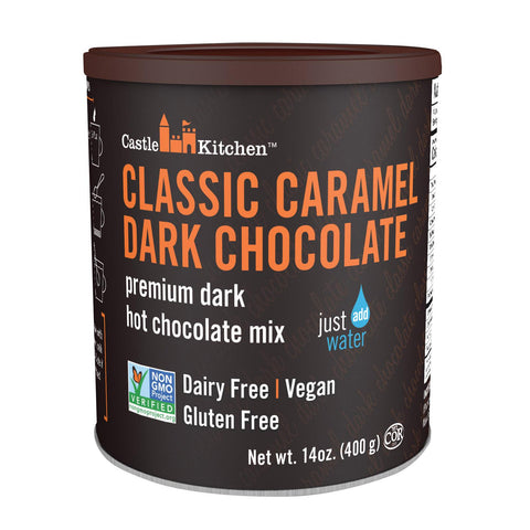 Castle Kitchen Foods Hot Chocolate - Classic Caramel Dark Chocolate - Case Of 6 - 14 Oz