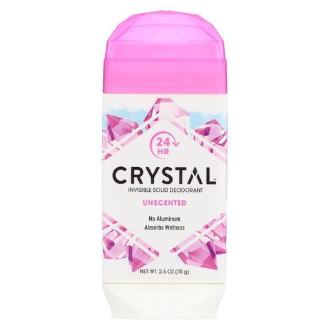 Crystal Deodorants - Invisible Solid Deodorant - Unscented - 2.5 Oz..