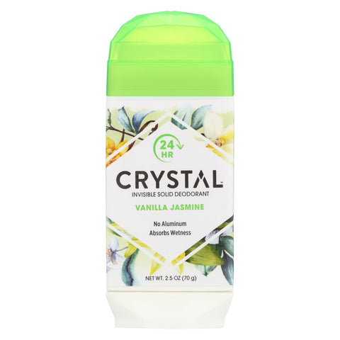 Crystal Deodorants - Invisible Solid Deodorant - Vanilla Jasmine - 2.5 Oz.