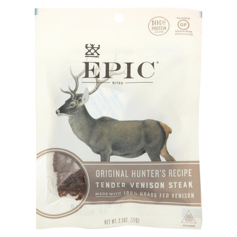 Epic Bites - Venison - Case Of 8 - 2.5 Oz