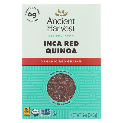 Ancient Harvest Organic Quinoa - Inca Red Grains - Case Of 12 - 14.4 Oz