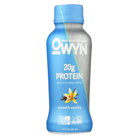 Only What You Need Plant Based - Vanilla - Protein - Case Of 12 - 12 Fl Oz