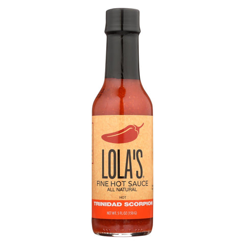 Lola's Fine Hot Sauce Trinidad Scorpion Fine Hot Sauce - Case Of 12 - 5 Fz