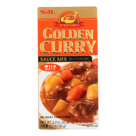 S&b - Sauce Mix Golden Curry Mild - Case Of 12 - 3.2 Oz
