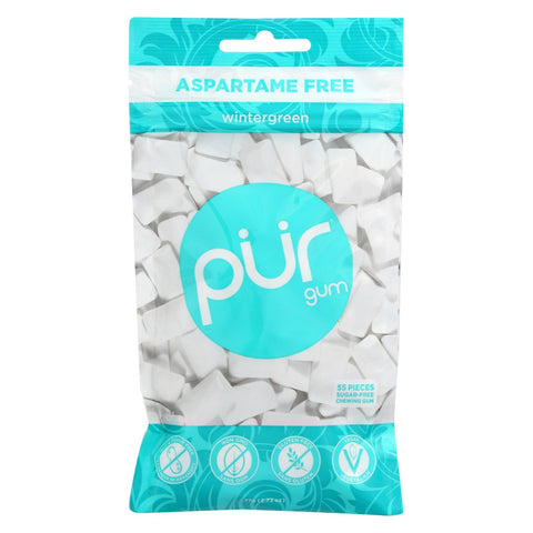 Pur Wintergreen Gum  - Case Of 12 - 2.72 Oz