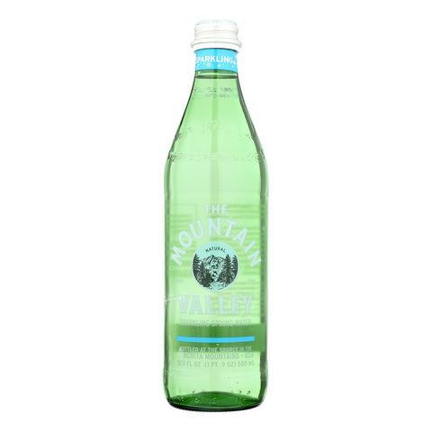 Mountain Valley Spring Water Sparkling Bottled Water  - Case Of 12 - 16.9 Fz