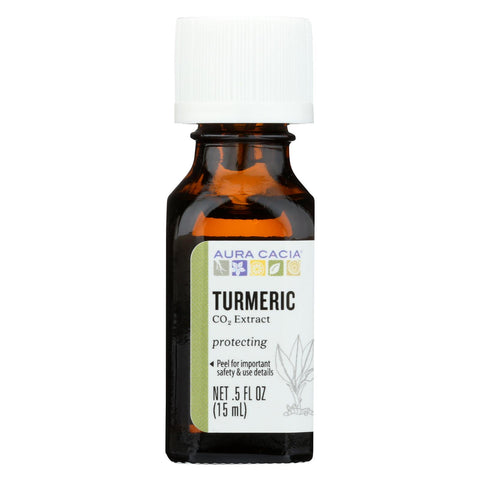 Aura Cacia Essential Oil - Turmeric Extract - Case Of 1 - .50 Fl Oz.