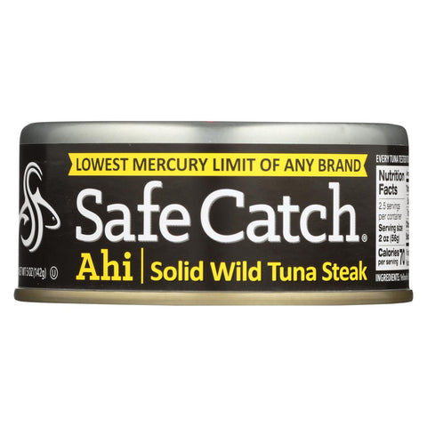 Safe Catch - Tuna Ahi-wild Yellowfin - Case Of 6 - 5 Oz