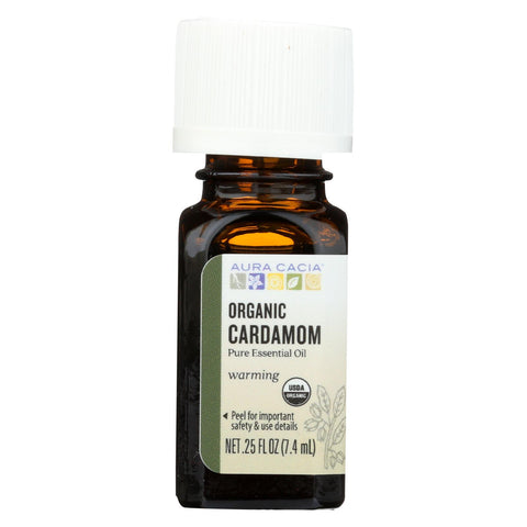 Aura Cacia Essential Oil - Cardamom - Case Of 1 - .25 Fl Oz.