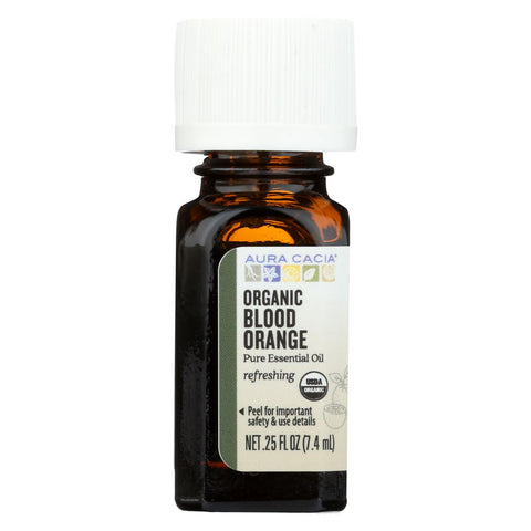 Aura Cacia Essential Oil - Blood Orange - Case Of 1 - .25 Fl Oz.