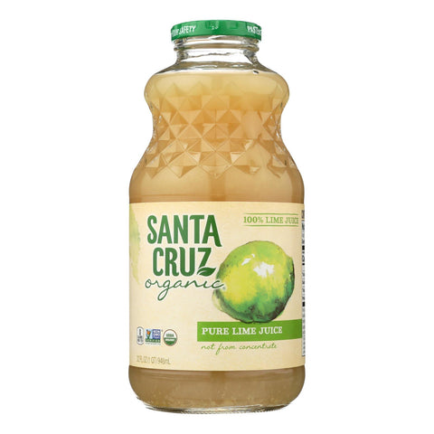 Santa Cruz Organic 100% Pure Lime Juice - Case Of 6 - 32 Fz