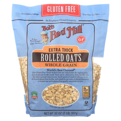 Bob's Red Mill - Thick Rolled Oats - Gluten Free - Case Of 4-32 Oz.
