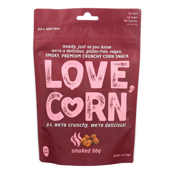 Love, Corn® Smoky, Premium Crunchy Corn Snack - Case Of 12 - 4 Oz