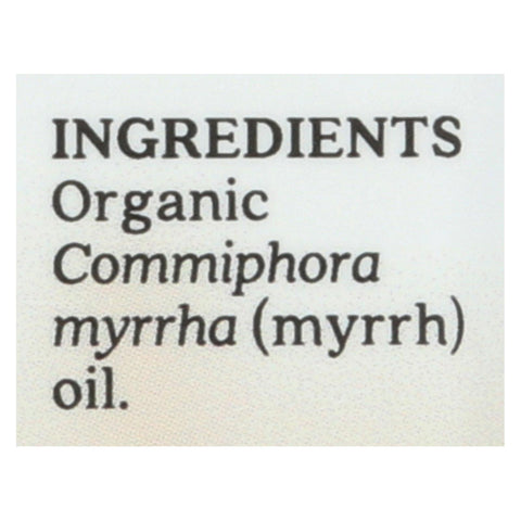 Aura Cacia Essential Oil - Myrrh - Case Of 1 - .25 Fl Oz.