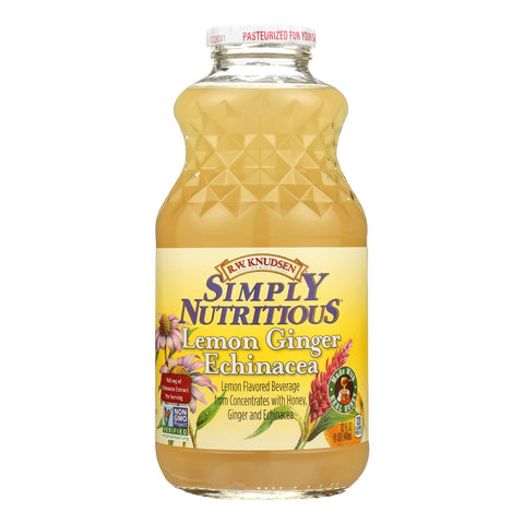 Rw Knudsen Lemon Ginger Echinacea Juice  - Case Of 6 - 32 Fz