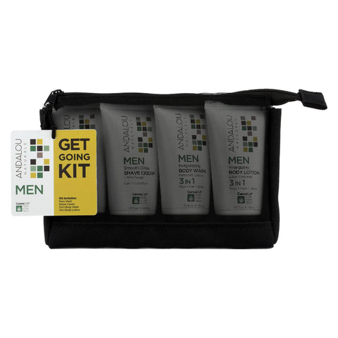 Andalou Naturals - Men Get Going Kit - 4 Count