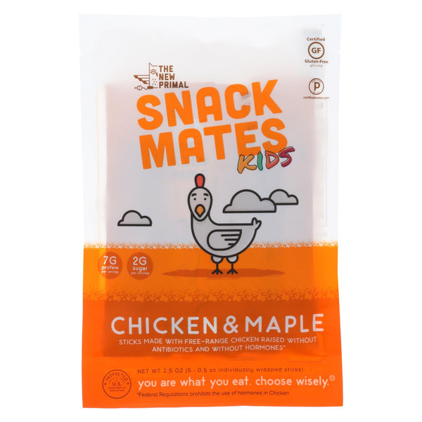 The New Primal - Snack Mates Chicken Maple - Case Of 8 - 2.5 Oz