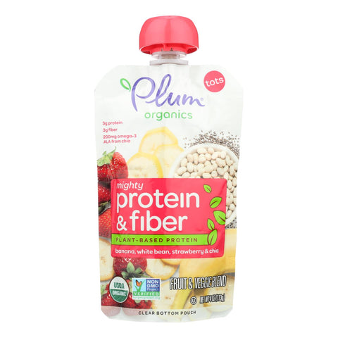 Plum Organics Plum Tots Tots Snacks Plum Banana Bean Straw - Case Of 6 - 4 Oz