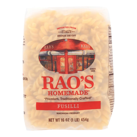 Rao's Specialty Food Fusilli Macaroni Product, Fusilli - Case Of 12 - 16 Oz