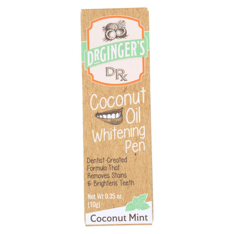 Dr. Ginger's - Cnut Oil Whitening Pen - .35 Oz