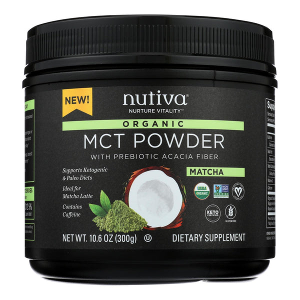 Nutiva - Powder Mct Matcha - 1 Each - 10.6 Oz