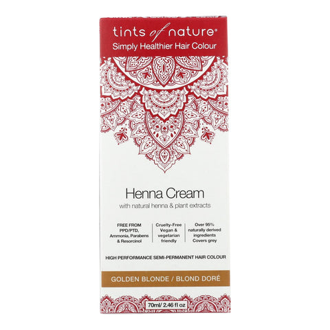 Tints Of Nature - Henna Cream Golden Blonde - 2.46 Fz