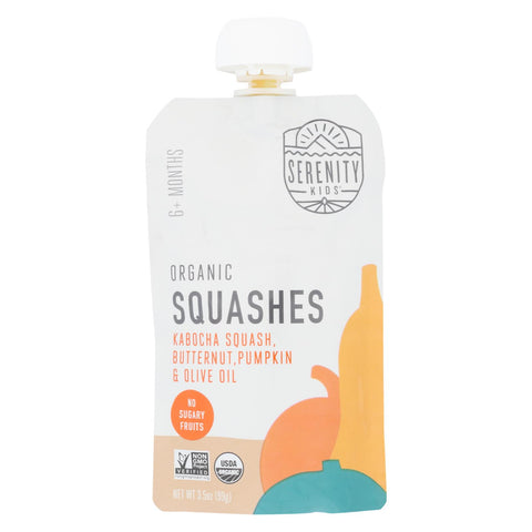 Serenity Kids Llc - Pouch Squashes - Case Of 6 - 3.5 Oz
