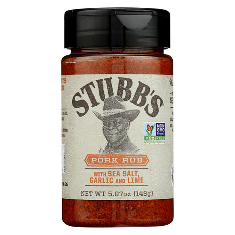 Stubb's - Spice Rub Pork - Case Of 6 - 5.07 Oz