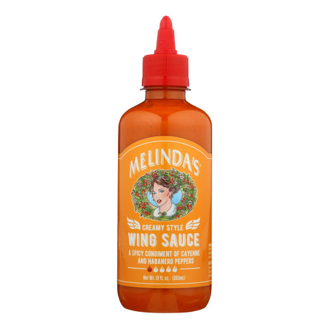 Melinda's - Wing Sauce Creamy Cayn Habane - Case Of 6 - 12 Oz