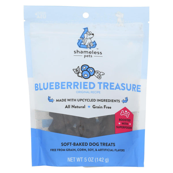 Shameless Pets - Treats Blueberried Treasu - Case Of 6 - 5 Oz