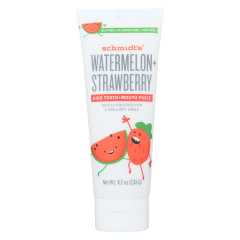 Schmidt's - Toothpaste Watermelon Straw - 1 Each - 4.7 Oz