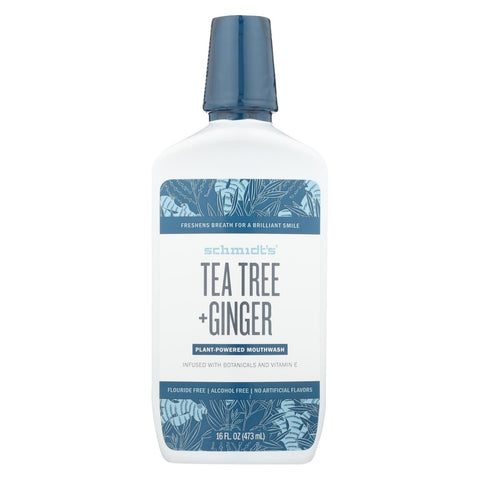 Schmidt's - Mouthwash Tea Tree Ginger - 1 Each - 16 Fz