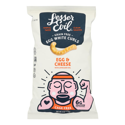 Lesser Evil - Curls Egg Wht Egg & Chs - Case Of 9 - 4 Oz
