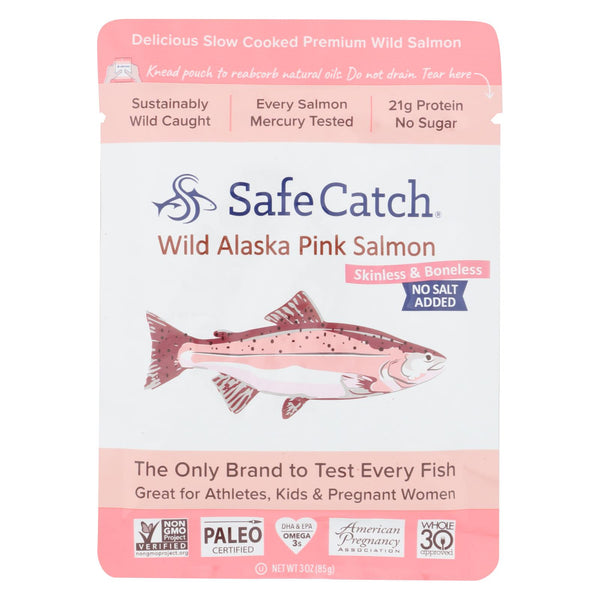 Safe Catch - Salmon Pink Wld Ns Added - Case Of 12 - 3 Oz