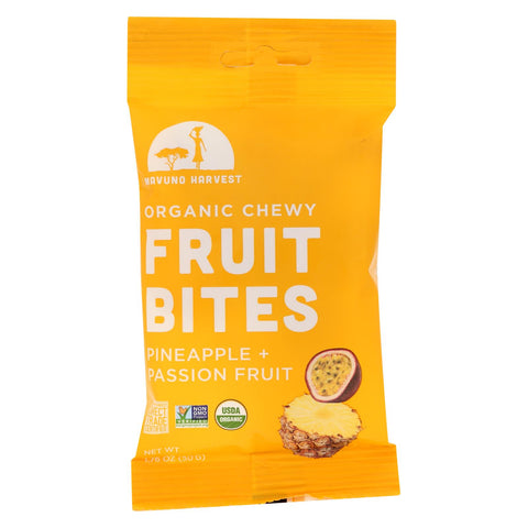 Mavuno Harvest - Organic Fruit Bites - Pineapple Passionfruit - Case Of 8 - 1.76 Oz.