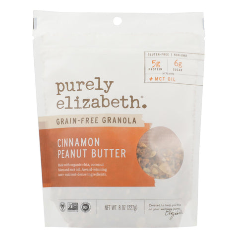 Purely Elizabeth - Gran Gluten Free Cinnamon Peanut Butter - Case Of 6 - 8 Oz