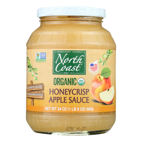 North Coast Organic Honeycrisp Apple Sauce  - Case Of 6 - 24 Oz