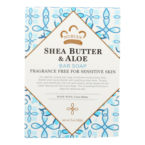 Nubian Heritage - Bar Soap Shea Butter Aloe - 1 Each - 5 Oz