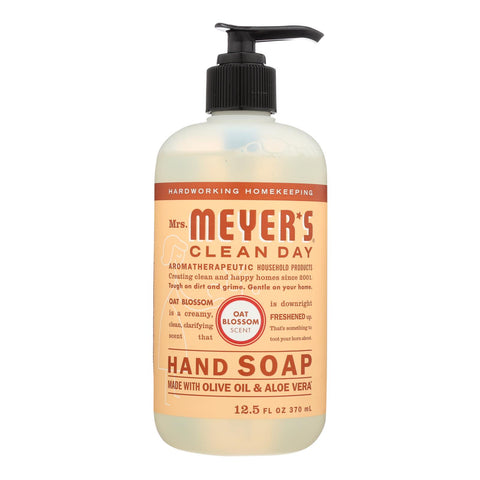 Mrs.meyers Clean Day - Hand Soap Liquid Oat Blossom - Case Of 6 - 12.5 Fz