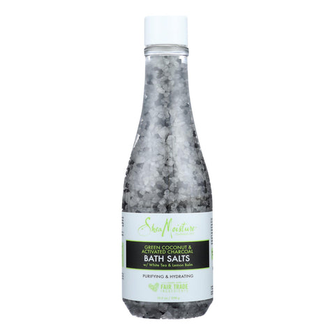Shea Moisture - Bath Salt Green Coconut Charcoal - 1 Each - 10.5 Oz