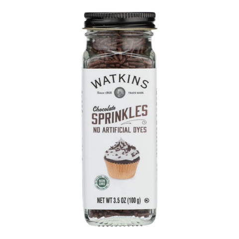 Watkins - Decorating Sprinkle Chocolate - Case Of 4 - 3-3.5 Oz