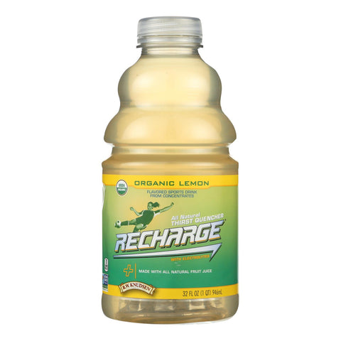 Rw Knudsen Pet Recharge Organic Lemon Juice  - Case Of 6 - 32 Fz