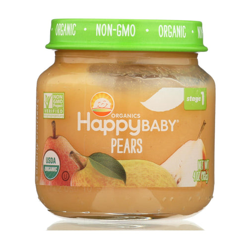 Happy Baby - Cc Pears Stg1 - Case Of 6 - 4 Oz