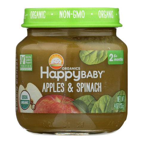 Happy Baby - Cc Apple Spinch Stg2 - Case Of 6 - 4 Oz